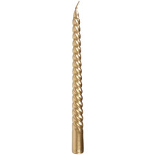 MagicHome karácsonyi gyertya, 25 cm, csomag. 2 db, arany, spirális karácsonyi dekoráció