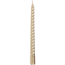MagicHome karácsonyi gyertya, 25 cm, csomag. 2 db, pezsgőszínű, spirális karácsonyi dekoráció