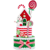 MagicHome MagicHome Candy Line karácsonyi dekoráció, Candy Line Torta, 27 x 57 cm