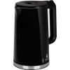 MagicHome Vízforraló, MagicHome Blackira, 1700 ml, fekete, 1850–2200 W, gyorsforraló, rejtett fűtőszál, 360°-os talp, vízkőszűrő, automatikus kikapcsolás, üresjárat és túlmelegedés elleni védelem