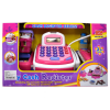 MagicToys Rózsaszín funkciós elektromos pénztárgép futószalaggal , termékekkel és hanggal