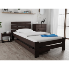 Magnat PARIS magasított ágy 120 x 200 cm, diófa Ágyrács: Ágyrács nélkül, Matrac: Somnia 17 cm matrac ágy és ágykellék