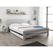 Magnat PARIS magasított ágy 120 x 200 cm, fehér Ágyrács: Ágyrács nélkül, Matrac: Deluxe 15 cm matraccal ágy és ágykellék