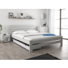 Magnat PARIS magasított ágy 140x200 cm, fehér Ágyrács: Deszkás ágyráccsal, Matrac: Deluxe 15 cm matraccal