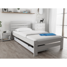 Magnat PARIS magasított ágy 80x200 cm, fehér Ágyrács: Léces ágyrács, Matrac: Somnia 17 cm matrac ágy és ágykellék