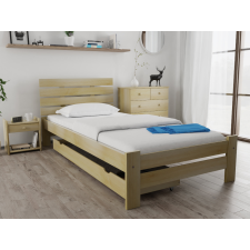 Magnat PARIS magasított ágy 80x200 cm, fenyőfa Ágyrács: Ágyrács nélkül, Matrac: Coco Maxi 23 cm matrac ágy és ágykellék