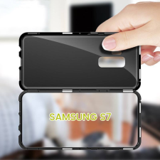  Mágneses, átlátszó Samsung telefontok Samsung S7 tok és táska
