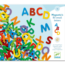  Mágneses betűkészlet - Színes nagybetűk - 83 small letters puzzle, kirakós