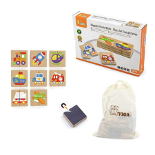  Mágneses fa puzzle - járművek puzzle, kirakós