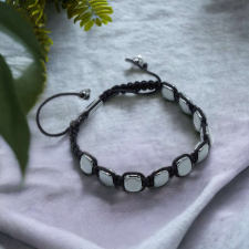 Mágneses Hematit Shamballa Karkötő - Kerekített Sarkak karkötő