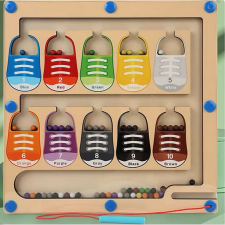  Mágneses labirintus - színek és számok - cipős (Location maze game) bútor