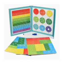  Mágneses matematikai tört oktatójáték kreatív és készségfejlesztő