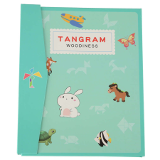 Mágneses puzzle könyv 3D tangram kirakó puzzle, kirakós