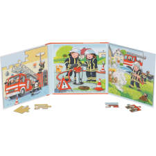 Mágneses puzzle könyvecske tűzoltóság puzzle, kirakós