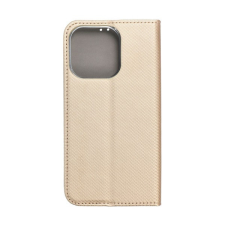 Magnet flip Magnet Apple iPhone 14 Pro mágneses flip tok, arany tok és táska