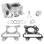 MAGNETI MARELLI CYLINDRE SCOOT MBK 50 OVETTO 4T 2008+, NITRO 4T 2008+, YAMAHA 50 NEO'S 4T 2008+, AEROX 4T 2008+ 38 mm henger MAGNETI MARELLI Motor alkatrészek Hengerfejek, hengerszettek Hengerszettek