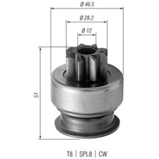 MAGNETI MARELLI fogaskerék, önindító MAGNETI MARELLI 940113020176 autóalkatrész