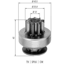 MAGNETI MARELLI fogaskerék, önindító MAGNETI MARELLI 940113020237 autóalkatrész