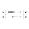 MAGNETI MARELLI gyújtókábelkészlet 941319170036