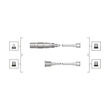 MAGNETI MARELLI gyújtókábelkészlet 941319170036 autóalkatrész