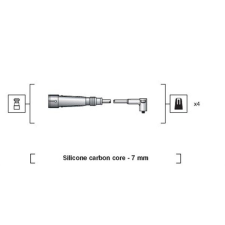 MAGNETI MARELLI gyújtókábelkészlet MAGNETI MARELLI 941318111123 autóalkatrész
