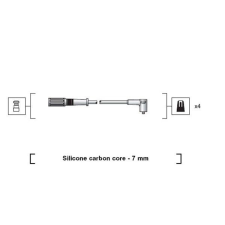 MAGNETI MARELLI gyújtókábelkészlet MAGNETI MARELLI 941318111204 autóalkatrész