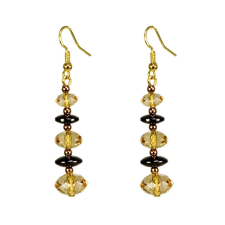  Magnetic Diamond – Mágneses hematit fülbevaló (fekete-arany színű) fülbevaló