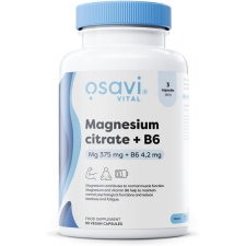 Magnézium-citrát + B6, 375 mg + 4,2 mg - 90 kapszula, Osavi vitamin és táplálékkiegészítő