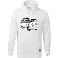 Magnolion 1970 VW Busz v2 férfi pulóver - 19 szín, S-5XL férfi pulóver, kardigán