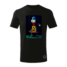 Magnolion Absztrakt szürreális robot v5 gyerek póló - 11 szín, 4-12 éves gyerek póló