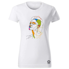Magnolion Afro nő rajz portré v1 női póló - 19 szín, XS-2XL
