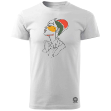 Magnolion Afro nő rajz portré v3 férfi póló - 19 szín, S-3XL férfi póló