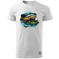 Magnolion Alaszkai királylazac v3 férfi póló - 19 szín, S-3XL férfi póló
