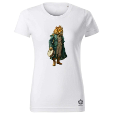 Magnolion Antropromorf zenész oroszlán v3 női póló - 19 szín, XS-2XL női póló