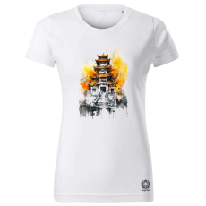 Magnolion Ázsiai épület fantázia v2 női póló - 19 szín, XS-2XL