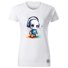 Magnolion Baby robot v3 női póló - 19 szín, XS-2XL