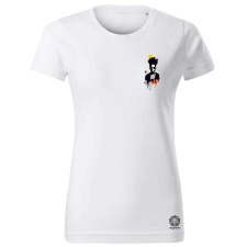 Magnolion Basquiat béke és szeretet zseb v1 női póló - 19 szín, XS-2XL női póló