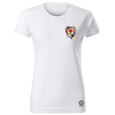 Magnolion Basquiat béke és szeretet zseb v3 női póló - 19 szín, XS-2XL női póló