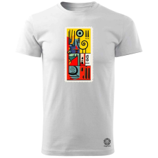 Magnolion Bauhaus bélyeg v2 férfi póló - 19 szín, S-3XL