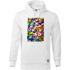 Magnolion Béka kollázs v1 férfi pulóver - 19 szín, S-5XL