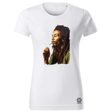 Magnolion Bob Marley portré v6 női póló - 19 szín, XS-2XL