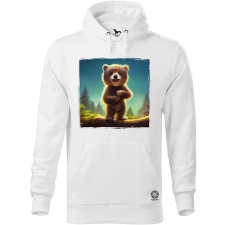 Magnolion Boldog apró és aranyos medve férfi pulóver - 19 szín, S-5XL férfi pulóver, kardigán