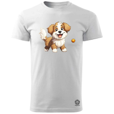 Magnolion Bolyhos kutyus v1 férfi póló - 19 szín, S-3XL
