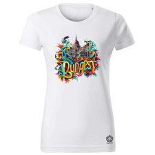 Magnolion Budapest absztrakt v14 női póló - 19 szín, XS-2XL női póló