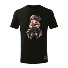 Magnolion Chibi kalóz lány v1 gyerek póló - 11 szín, 4-12 éves gyerek póló