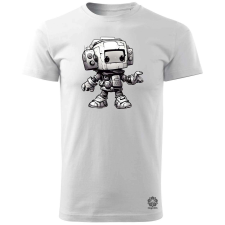 Magnolion Chibi mecha v2 férfi póló - 19 szín, S-3XL férfi póló