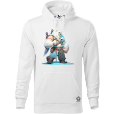Magnolion Chibi szamuráj jegesmedve v1 férfi pulóver - 19 szín, S-5XL