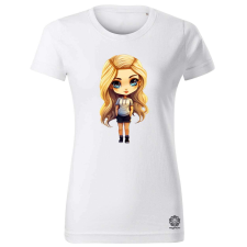 Magnolion Chibi szőke lány v1 női póló - 19 szín, XS-2XL női póló