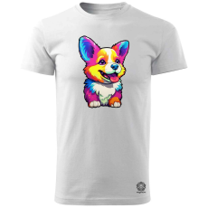 Magnolion Corgi kölyök v1 férfi póló - 19 szín, S-3XL