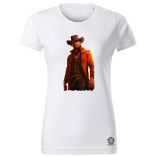 Magnolion Cowboy illusztráció v1 női póló - 19 szín, XS-2XL női póló